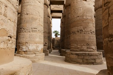 Karnak Tapınağı Hypostyle Salonu Sütunlar, Luxor, Mısır