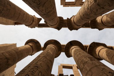 Karnak Tapınağı Hypostyle Salonu Sütunlar, Luxor, Mısır