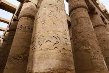 Karnak Tapınağı Hypostyle Salonu Sütunlar, Luxor, Mısır