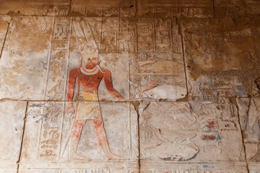 Karnak Tapınağı'nda Hiyeroglifler, Luxor, Mısır