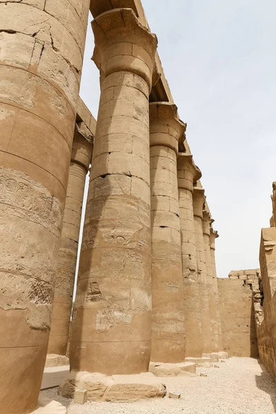 룩소르 사원의 칼럼, 룩소르, 이집트 — 스톡 사진
