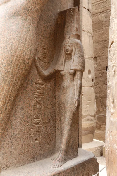 Luxor Tapınağı'nda Heykel, Mısır — Stok fotoğraf