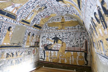 Deir el-Medine Köyü'ndeki Bir Mezardan Sahne, Luxor, Mısır