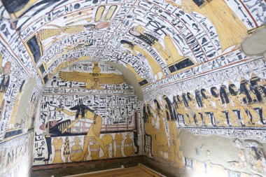 Deir el-Medine Köyü'ndeki Bir Mezardan Sahne, Luxor, Mısır