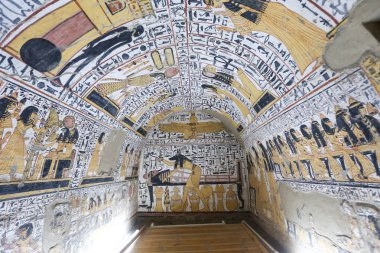 Deir el-Medine Köyü'ndeki Bir Mezardan Sahne, Luxor, Mısır