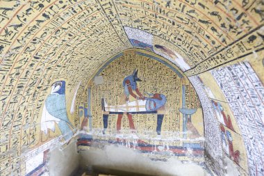 Deir el-Medine Köyü'ndeki Bir Mezardan Sahne, Luxor, Mısır