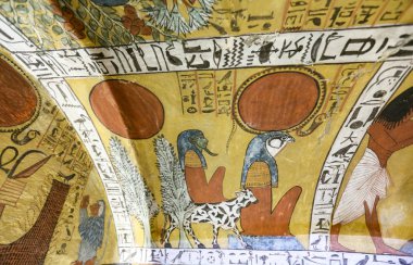 Deir el-Medine Köyü'ndeki Bir Mezardan Sahne, Luxor, Mısır