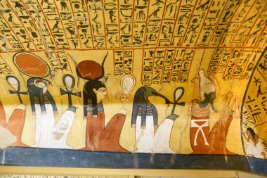 Deir el-Medine Köyü Pashedu Türbesi'nden Manzara, Luxor, Mısır