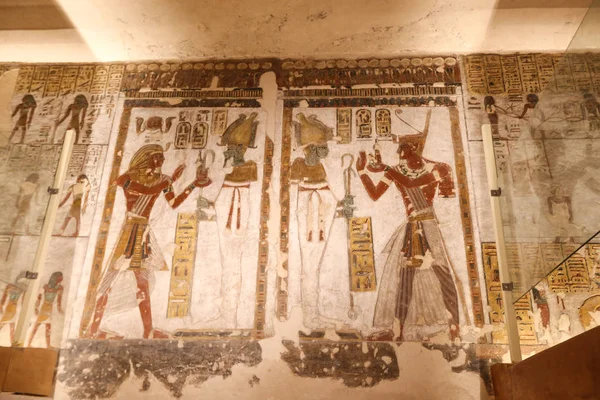 Τάφος στην κοιλάδα των Βασιλέων, Λούξορ, Αίγυπτος — Φωτογραφία Αρχείου