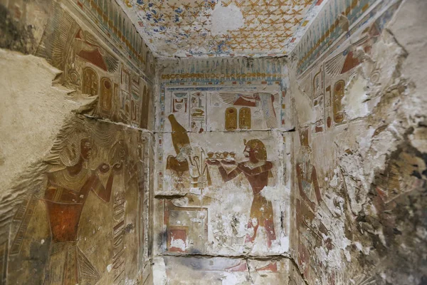 Escena del templo de Abydos en Madfuna, Egipto —  Fotos de Stock