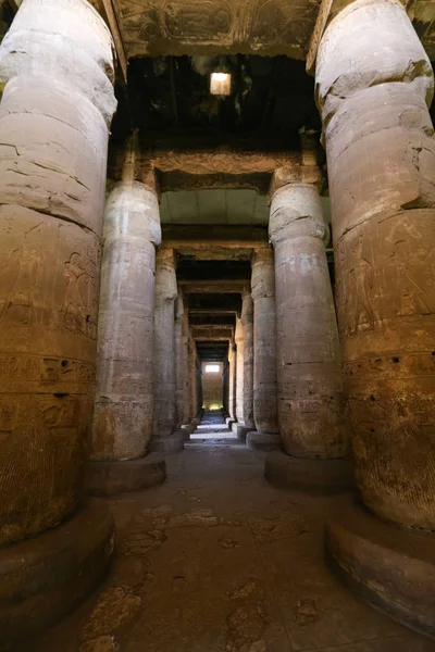 Columns in Abydos Temple, Madfuna, Egypt — Stock Photo, Image