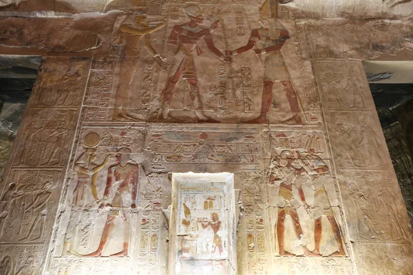 Scène du temple Abydos à Madfuna, Égypte — Photo