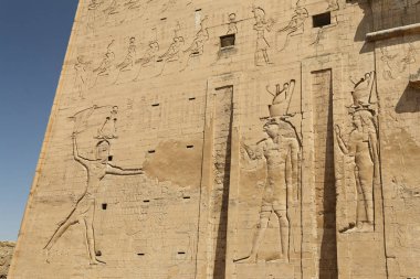 Olay dan Edfu Temple içinde Edfu, Mısır