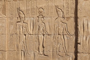 Olay dan Edfu Temple içinde Edfu, Mısır