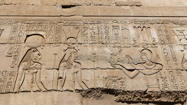 Escena del templo de Kom Ombo en Asuán, Egipto —  Fotos de Stock