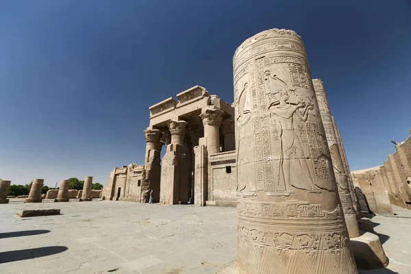 Column in Kom Ombo Temple, Aswan, Egypt — 스톡 사진