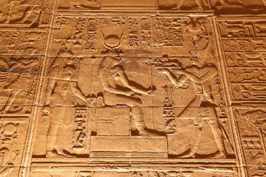 Sahne in Philae Temple, Aswan, Mısır