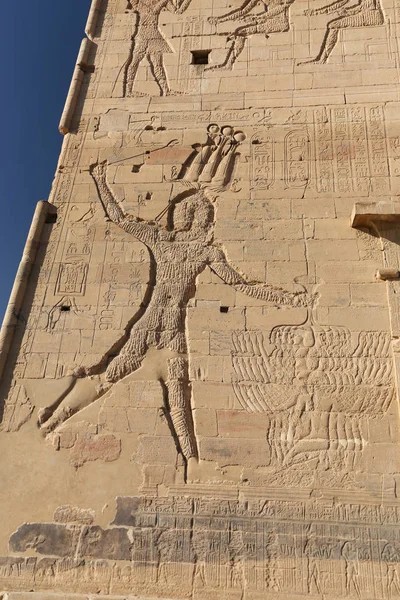 Scene in Philae Temple, Aswan, Egypt