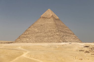 Giza piramit kompleksi 'nde khafre Piramidi, Kahire, Mısır