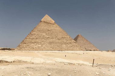 Giza piramit kompleksi 'nde khafre Piramidi, Kahire, Mısır