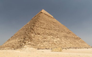 Giza piramit kompleksi 'nde khafre Piramidi, Kahire, Mısır