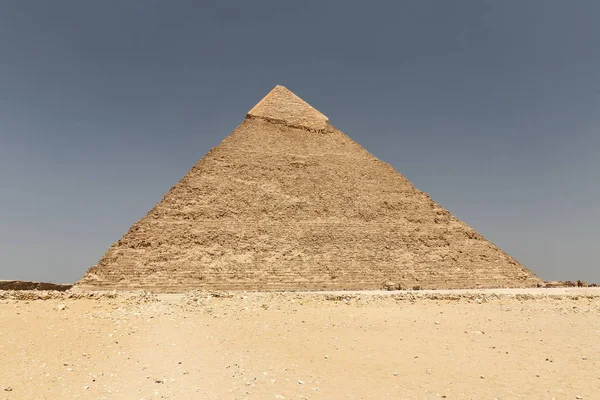 Πυραμίδα του καφρό στο συγκρότημα πυραμίδας της Γκίζας, Κάιρο, Αίγυπτος — Φωτογραφία Αρχείου