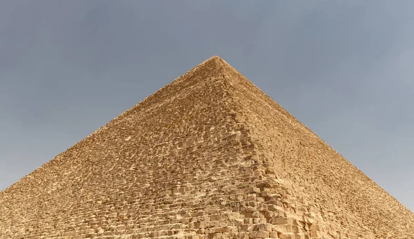 Giza piramit kompleksi büyük Giza Piramidi, Kahire, Mısır — Stok fotoğraf