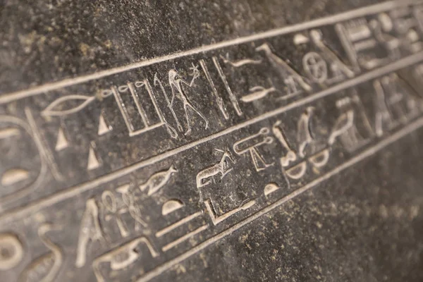 Hieroglyphics in Egyptian Museum, Cairo, Egypt — Stock Photo, Image