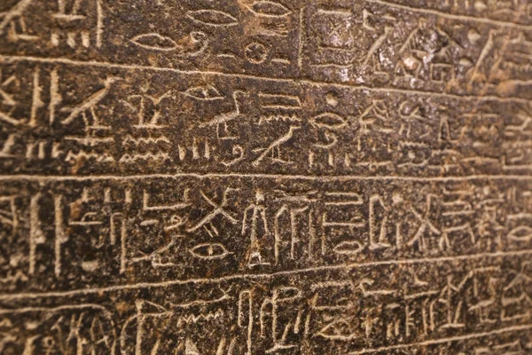 Hieroglyphics i egyptiska museet, Kairo, Egypten — Stockfoto
