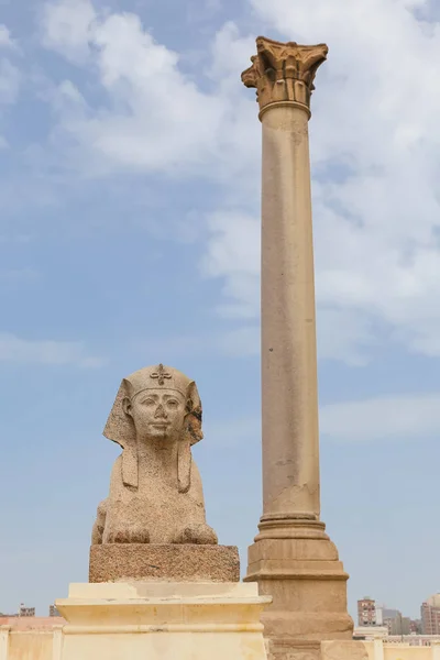 Pilier de Pompée à Alexandrie, Egypte — Photo