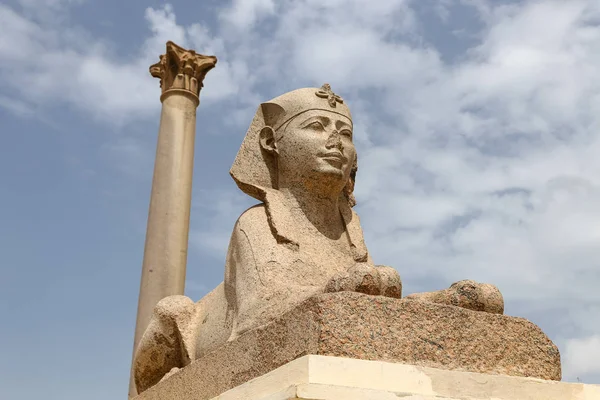 Pilier de Pompée à Alexandrie, Egypte — Photo