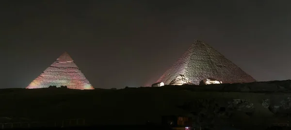 Giza Pyramid Complex in Cairo, Egypt — Stock Photo, Image