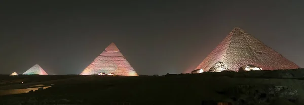 Giza piramit kompleksi-Kahire, Mısır — Stok fotoğraf