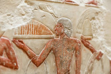 Saqqara Nekropolü sahneleri, Kahire, Mısır
