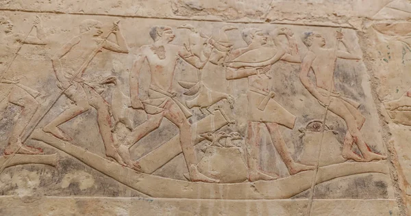 Scener i Saqqara Necropolis, Kairo, Egypten — Stockfoto