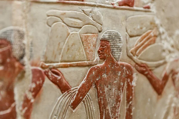 Jelenetek Saqqara Necropolis, Cairo, Egyiptom — Stock Fotó