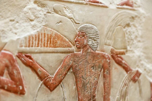 Jelenetek Saqqara Necropolis, Cairo, Egyiptom — Stock Fotó