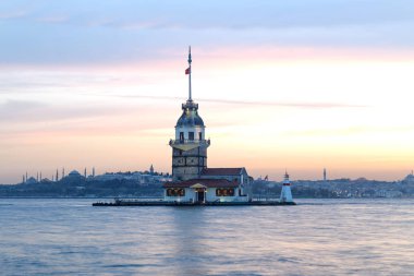 Maidens Tower in Istanbul, Turkey clipart