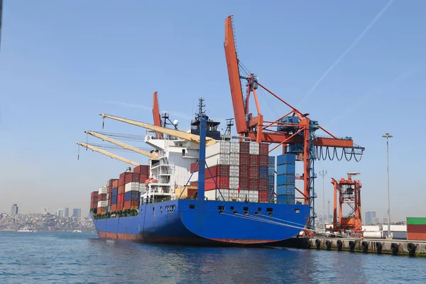 Container Ship in port — Stock Photo, Image