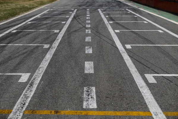 Start line of Motor speedway — Stock Photo, Image