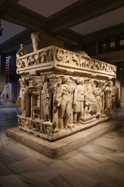 İstanbul Arkeoloji Müzeleri 'ndeki Sidamara Sarcophagus, İstanbul Şehri, Türkiye