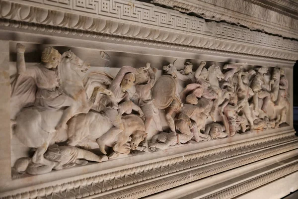 Alexander Sarcophagus Istanbul Archaeological Museums Istanbul City Turkey — Stock Photo, Image