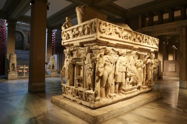 İstanbul Arkeoloji Müzeleri 'ndeki Sidamara Sarcophagus, İstanbul Şehri, Türkiye