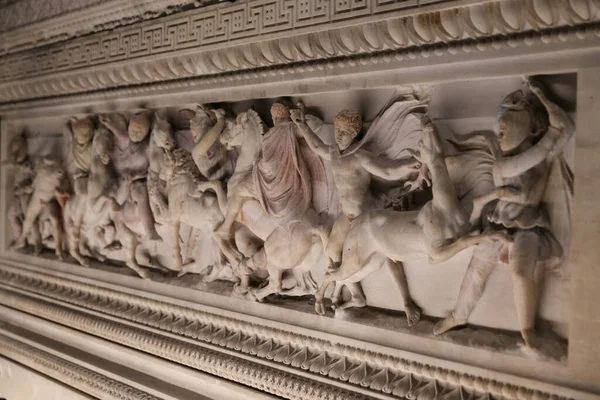 Alexander Sarcophagus Istanbul Archaeological Museums Istanbul City Turkey — Stock Photo, Image