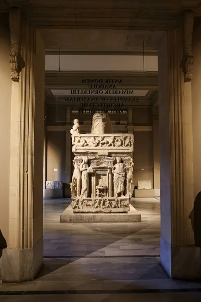 Sidamara Sarcophagus Istanbul Archaeological Museums Istanbul City Turkey — Stock Photo, Image