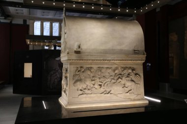 İstanbul Arkeoloji Müzeleri 'nde Sidon' un Lycian lahiti, İstanbul Şehri, Türkiye