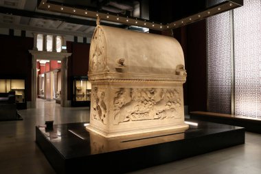 İstanbul Arkeoloji Müzeleri 'nde Sidon' un Lycian lahiti, İstanbul Şehri, Türkiye