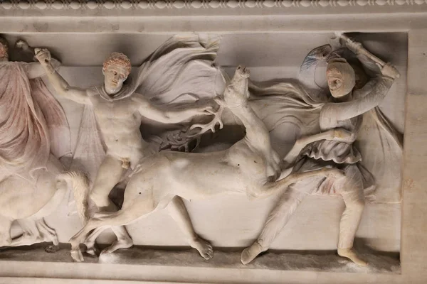 Alexander Sarcophagus Istanbul Musei Archeologici Istanbul Turchia — Foto Stock