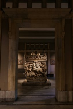 İstanbul Arkeoloji Müzeleri 'ndeki Sidamara Sarcophagus, İstanbul Şehri, Türkiye