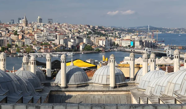 Stanbul Ilçesinde Süleyman Hamamı Çatıları Boğazı — Stok fotoğraf